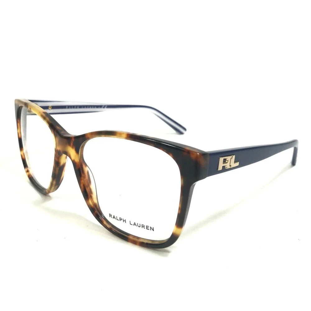 Ralph Lauren Eyeglasses Frames RL6120 5351 Blue White Brown Tortoise 52-16-140